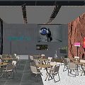 Camping Bar Modern Bar 3d model