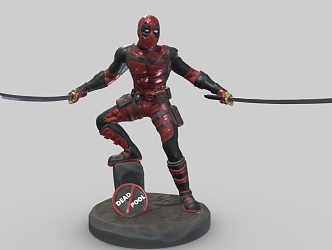 Marvel Character Ornaments Deadpool Ornaments Character Handset 3d model