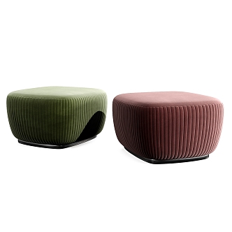 Modern sofa stool 3d model