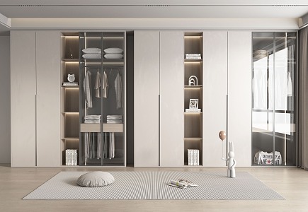 Modern wardrobe 3d model