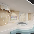 Playful Kindergarten Interior Design With Soft Color Decor And Interactive Play Areas 3d model