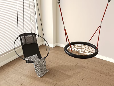 Modern Balcony Hanging Chair Hanging Basket Swing Hanging Chair 3d model