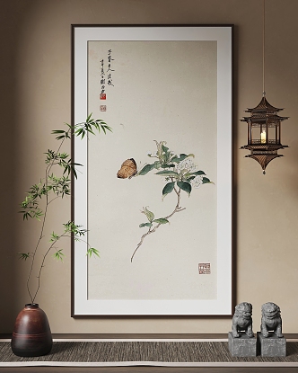 New Chinese Hanging Paintings Chinese Hanging Paintings 3d model