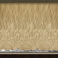 Natural Brown Fiber Texture With Wooden Base And Transparent Decorative Details