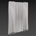 Simple Modern Double Layer Beige Curtains With White Sheer For Window Decoration