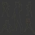 Ultraman Game And Movie Character Action Figures With Various Poses