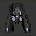 Multi Legged Mechanical Spider Robot With Metallic Armor And Gray Futuristic Design