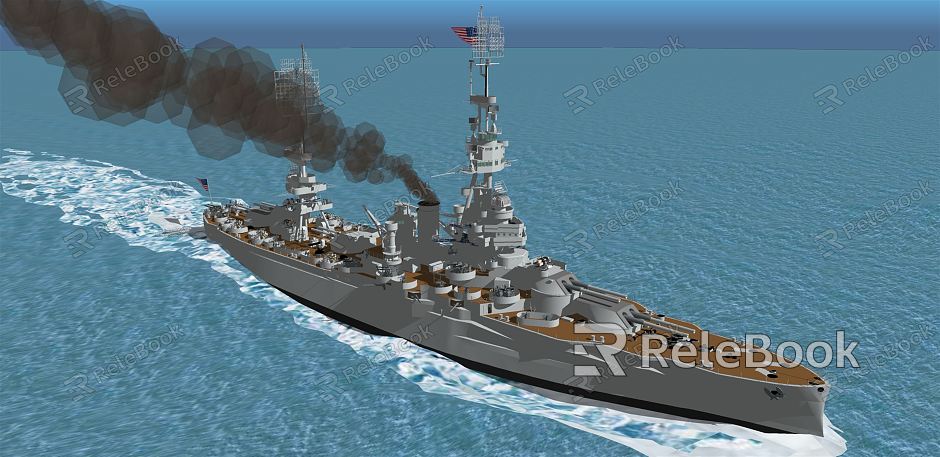 Modern Warship American Frigate model