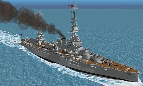 Modern Warship American Frigate 3d model