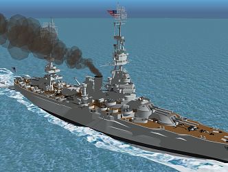 Modern Warship American Frigate 3d model