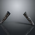 Two Metal Flexible Tubes As Practical Household Items With Durable Material And Smooth Finish