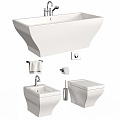 Bathroom sink toilet 3d model