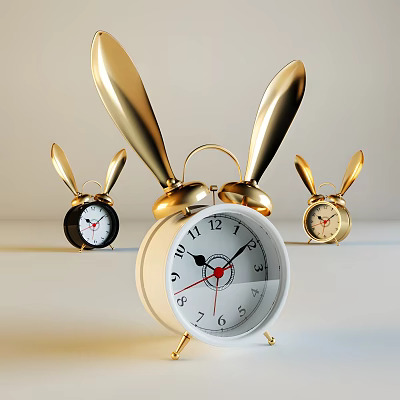 Modern clock alarm clock 3d model
