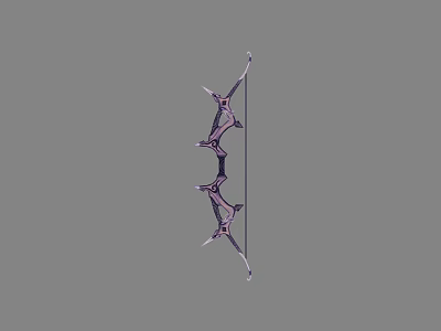 Modern Compound Bow Weapon Featuring Multiple Strings And Metallic Frame Structure 3d model