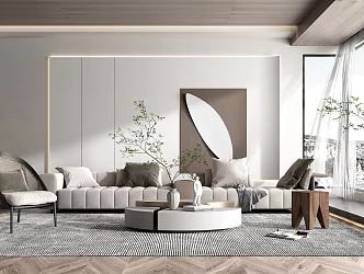 Modern Sofa Coffee Table Combination Sofa Coffee Table 3d model