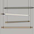 Modern Spiral Design Chandeliers With Metal Frame And Different Color Options