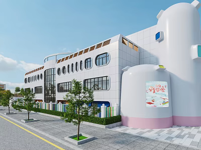 Modern Kindergarten Architecture Kindergarten 3d model