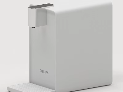 Philips White Kitchen Water Dispenser Appliance With Sleek Modern Design 3d model