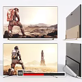 Modern TV Display 3d model