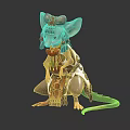 Anthropomorphic Mouse Character In Decorative Ornate Outfit With Colorful Scarf Details