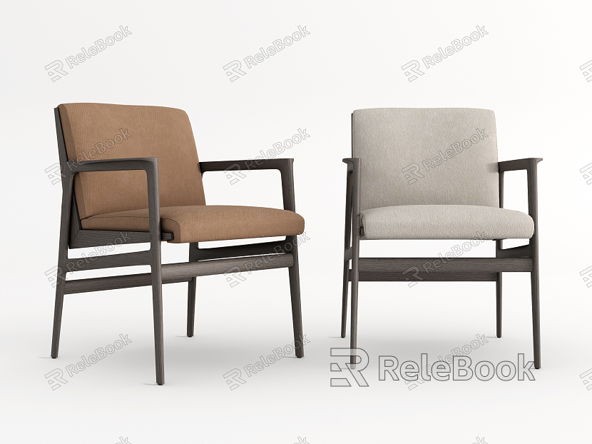 Modern single chair dining chair model