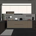 Modern Kitchen Interior With Wooden Cabinets Marble Countertop And Stainless Steel Appliances