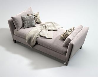 Modern bed end stool sofa multi-person sofa combination sofa 3d model