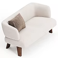 Beige Upholstered Sectional Sofa with Decorative Throw Pillows and Wooden Legs for Living Room