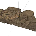 Natural Stone and Wood Handcrafted Decorative Element with Rustic Texture and Organic Design