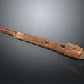 Wood And Stone Handcrafted Decorative Piece Featuring Natural Texture And Artisan Carvings