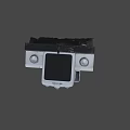 Vintage White Utility Vehicle with Open Design Black Tires and Front Grille