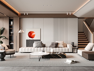 modern living room 3d model