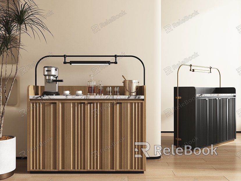 Hotel Room Mini Bar Cabinet Minibar Room Coffee Bar Wine Mini Bar Cabinet model