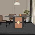 Modern Dining Table Dining Chair Table Chair 3d model
