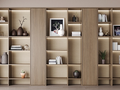 Modern bookcase model