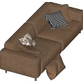 Middle-style multiplayer sofa 3d model