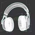 Stylish Black And White Over Ear Headphones With Leather Ear Cushions And Modern Design