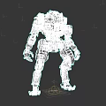 Game Movie Character Mechanical Robot With Detailed Armor Joints And Military Style Design