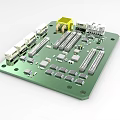 Industrial Control Board Circuit Board SMT 1223 3d model