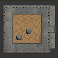 Traditional Building with Square Courtyard Arched Structures Domes Stone Walls and Ornate Roof