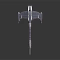 Futuristic Weapon 3D Model Featuring Sleek Metallic Structure And Advanced Design