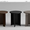 Modern Round Top Side Tables In Various Colors With Different Leg Designs