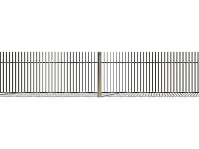 Modern Sleek Building Facade With Vertical Metal Panels And Architectural Lines 3d model