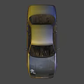 Blue Custom Painted Sports Car With Yellow Stars And Side Graphics Design