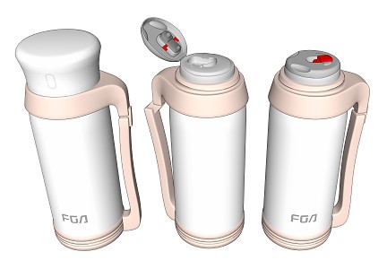 Modern thermos cup 3d model