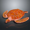 Turtle Cartoon Turtle Snapping Turtle Chickbill Turtle Reptile Cold Blooded Animal Reptile Class 3d model