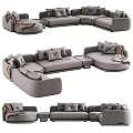 Modern Grey Sectional Sofa Interior Design With Cozy Cushions And Throw Blanket