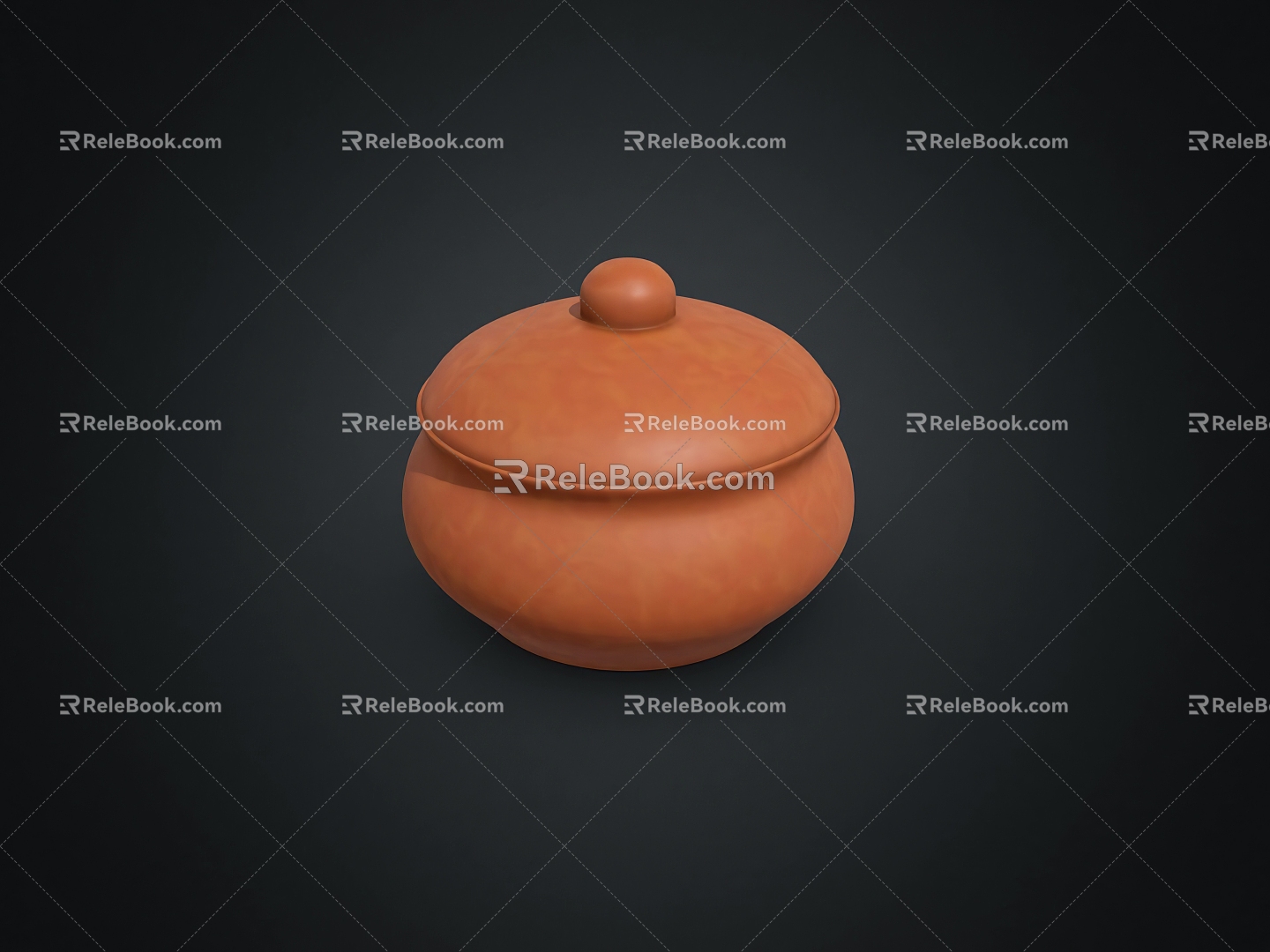 Old pottery jar model