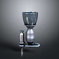Industrial Metal Equipment With Upper Funnel And Lower Support Structure