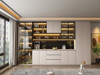 Modern Wine Cabinet 3d model